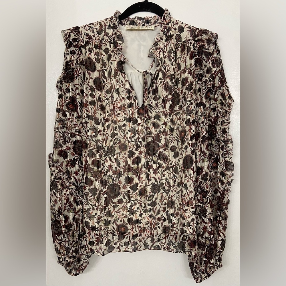 Marie Oliver Haley Blouse Ember Harvest Size Small - Picture 3 of 10
